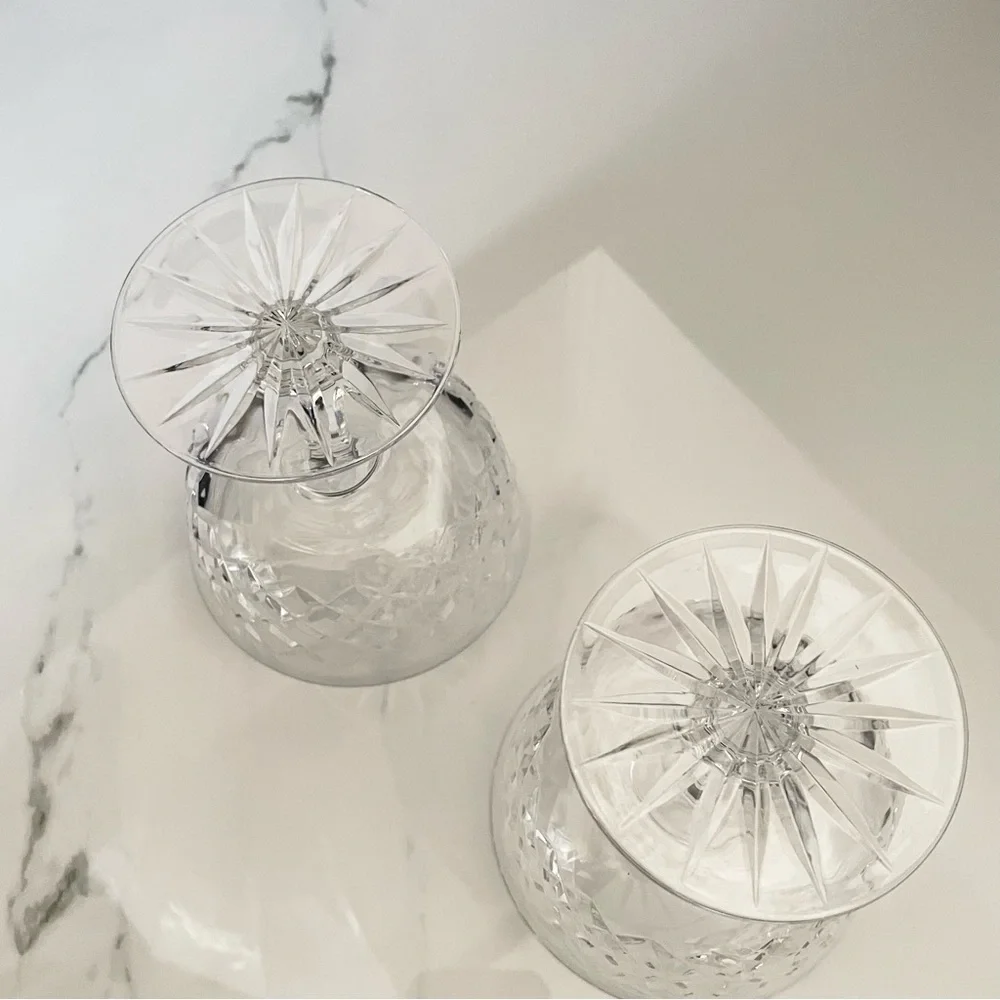SET of 2 Crystal Dessert Coupes